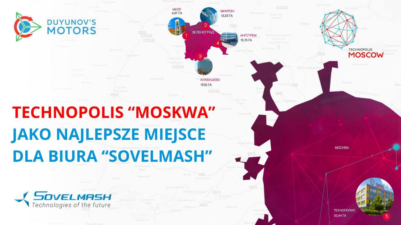 Obszar innowacji: „Technopolis Moskwa” jako najlepsze miejsce dla biura „SovElmash”