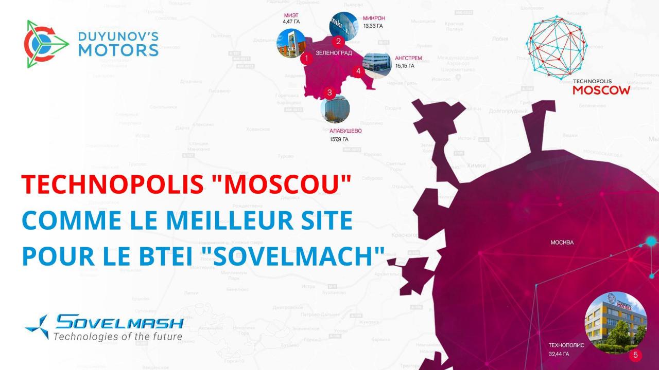 Le territoire des innovateurs: "Technopolis "Moscou" comme le meilleur terrain pour le BTEI "SovElMach"