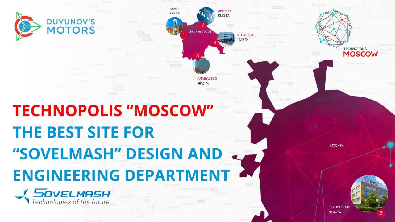 The territory of innovators: "Technopolis "Moscow" as the best site for "SovElMash" design and engineering department