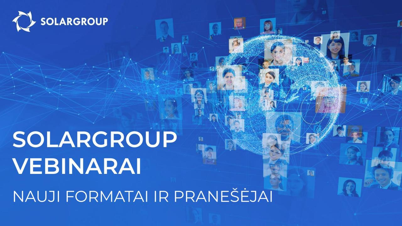 Webinar SOLARGROUP: più formati ed esperti in trasmissione