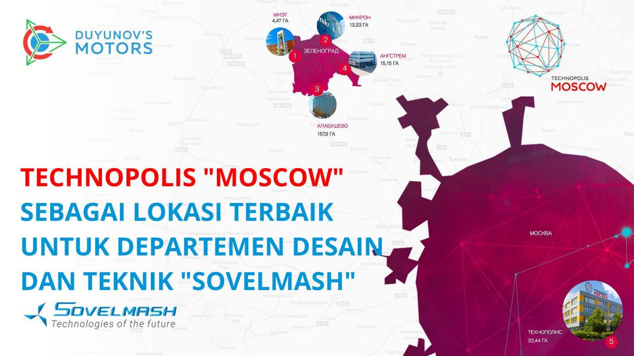 Wilayah inovator: "Technopolis "Moscow" sebagai lokasi terbaik untuk departemen desain dan teknik "SovElMash"