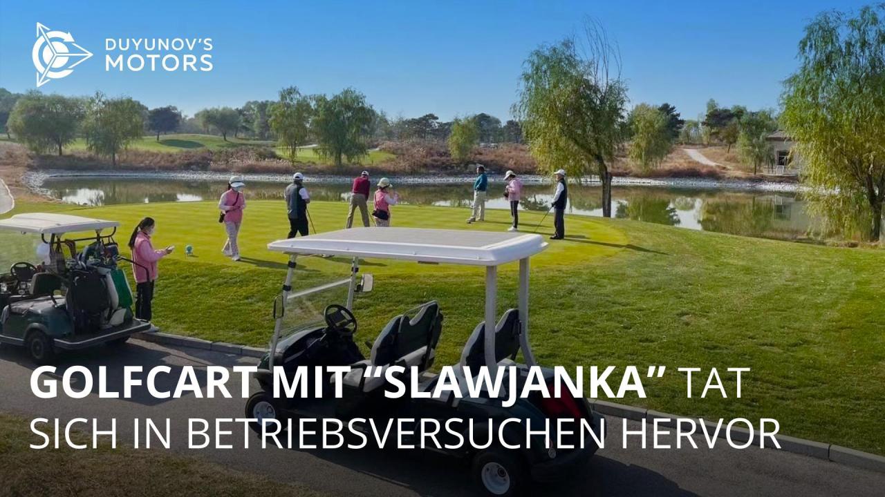 Das Golfcart mit "Slawjanka" tat sich in Betriebsversuchen hervor.