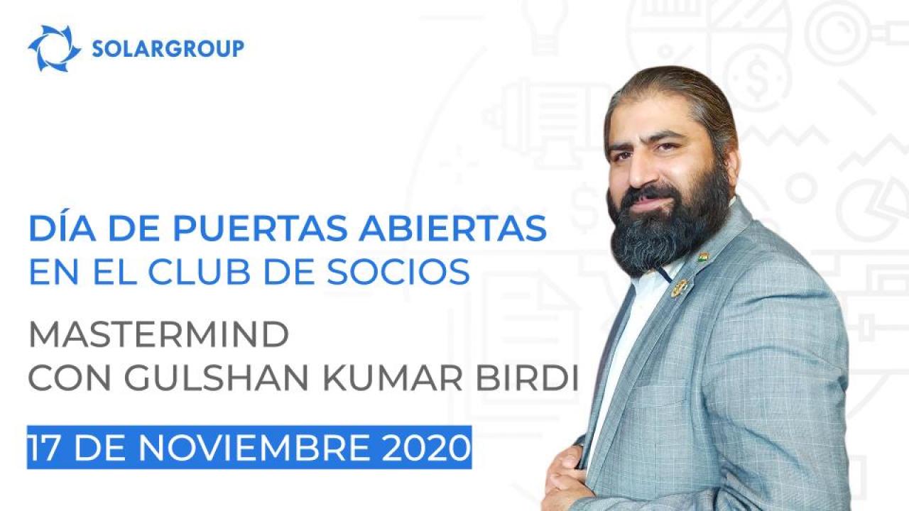 Día de puertas abiertas en el Club de Socios de SOLARGROUP: mastermind con Gulshan Kumar Birdi