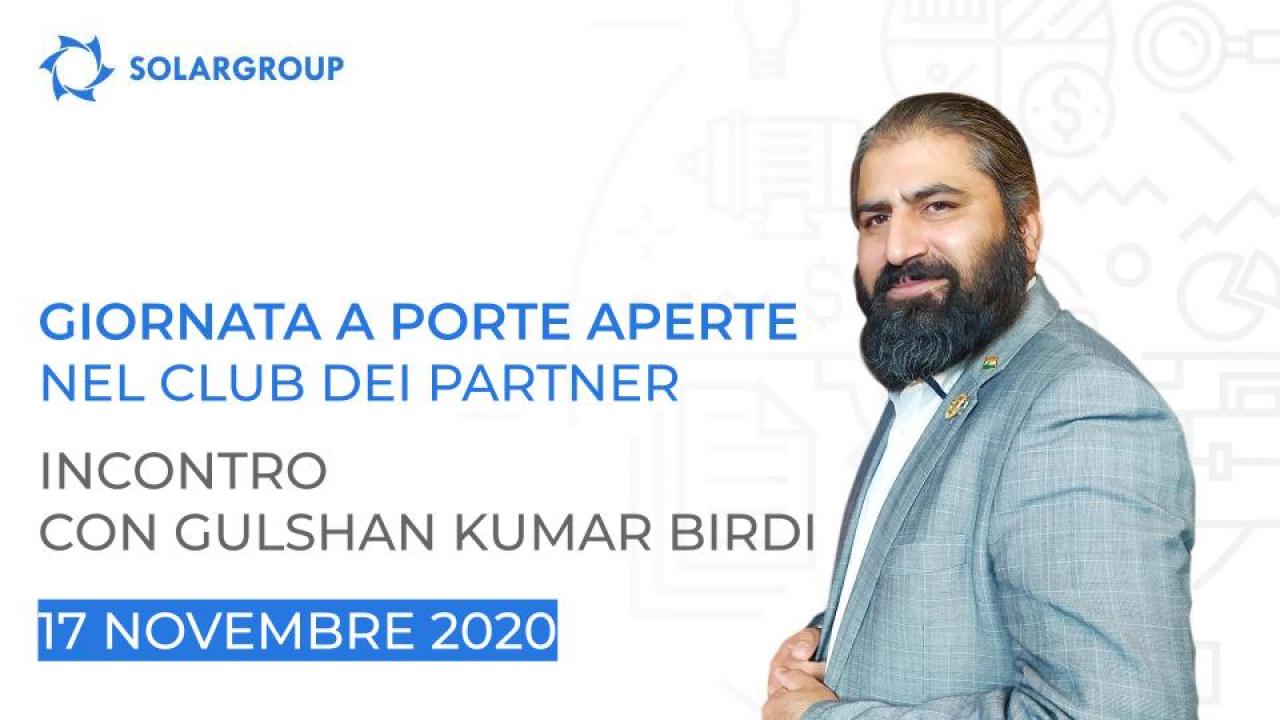 Giornata a porte aperte nel Club dei partner SOLARGROUP: incontro con Gulshan Kumar Birdi