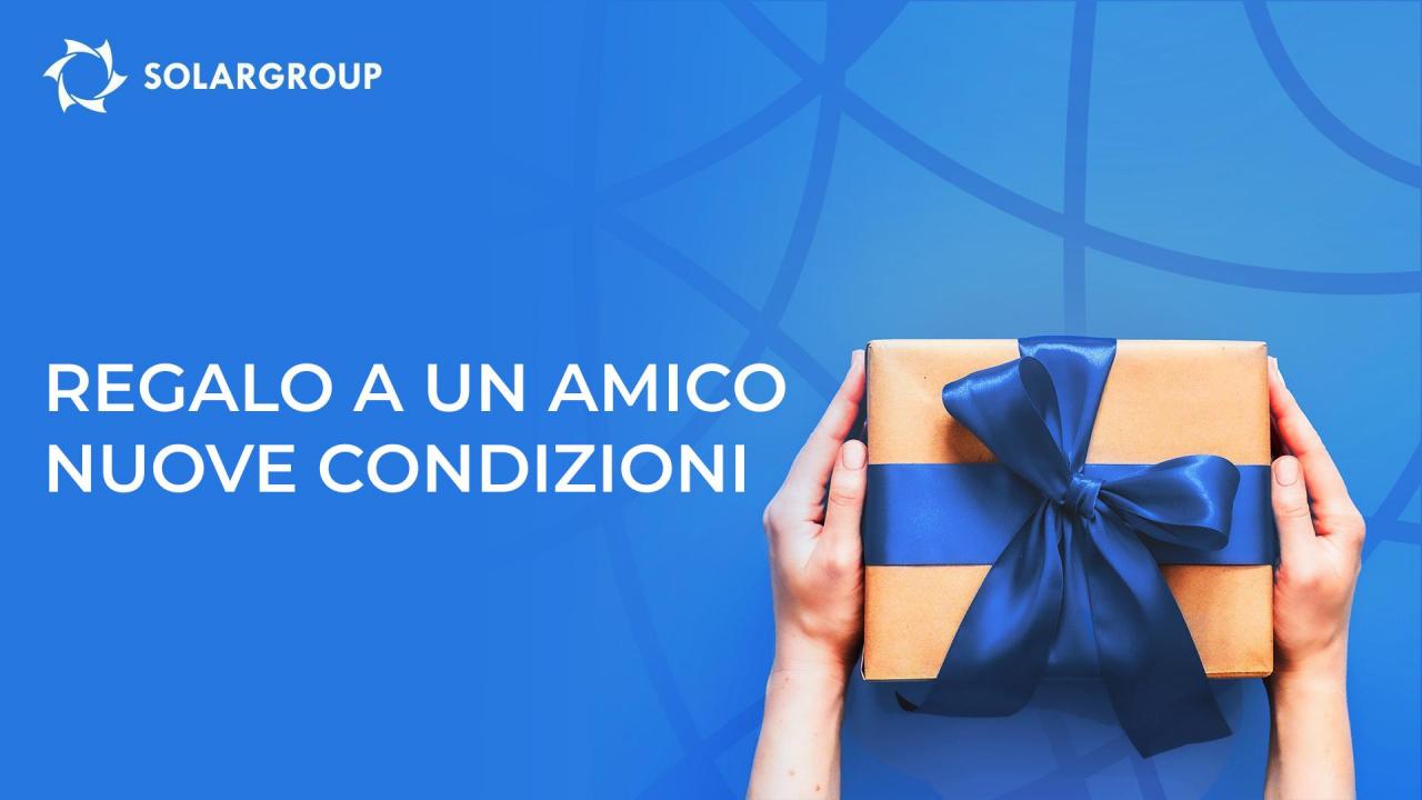 Invita un amico al progetto e ricevi 100 quote