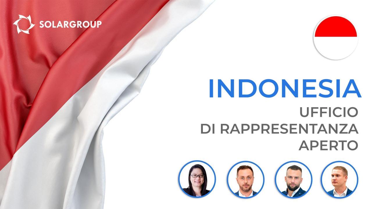 L'ufficio di rappresentanza nazionale SOLARGROUP in Indonesia è aperto!