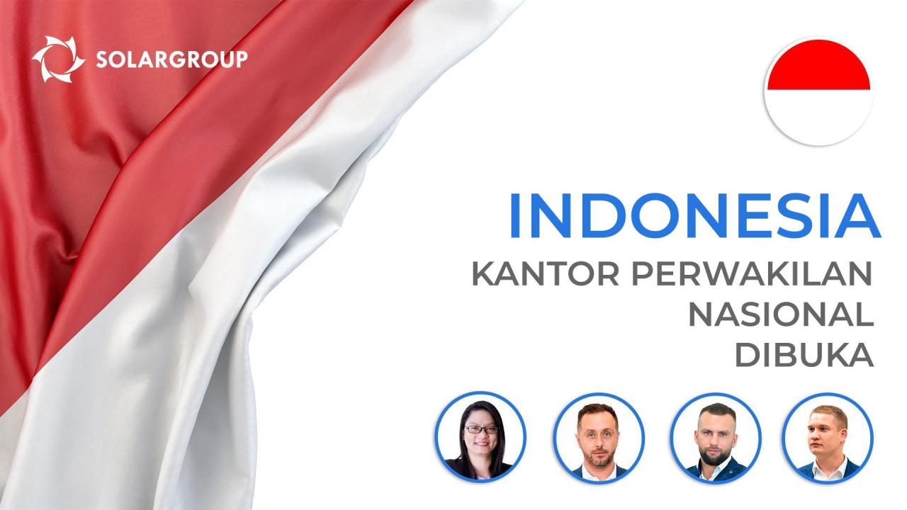 Kantor perwakilan nasional SOLARGROUP di Indonesia telah dibuka!