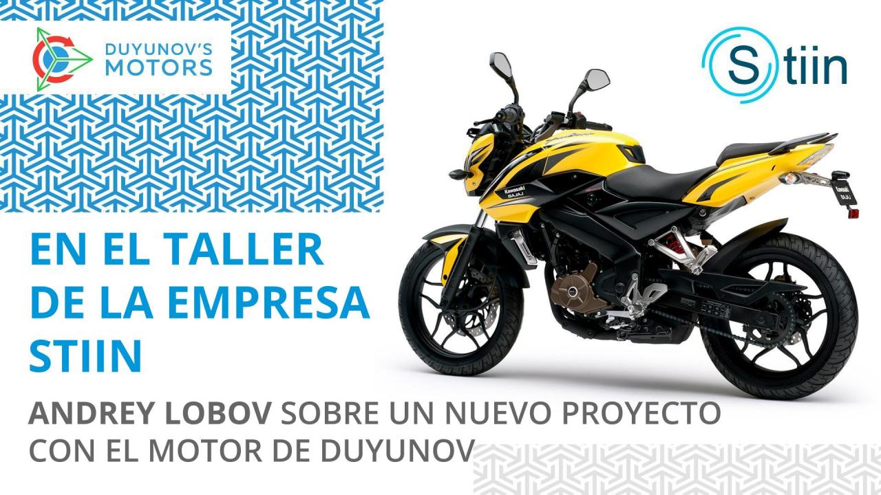 En el taller de "STIIN": Andrey Lobov sobre un nuevo proyecto con el motor de Duyunov en una motocicleta Bajaj Pulsar