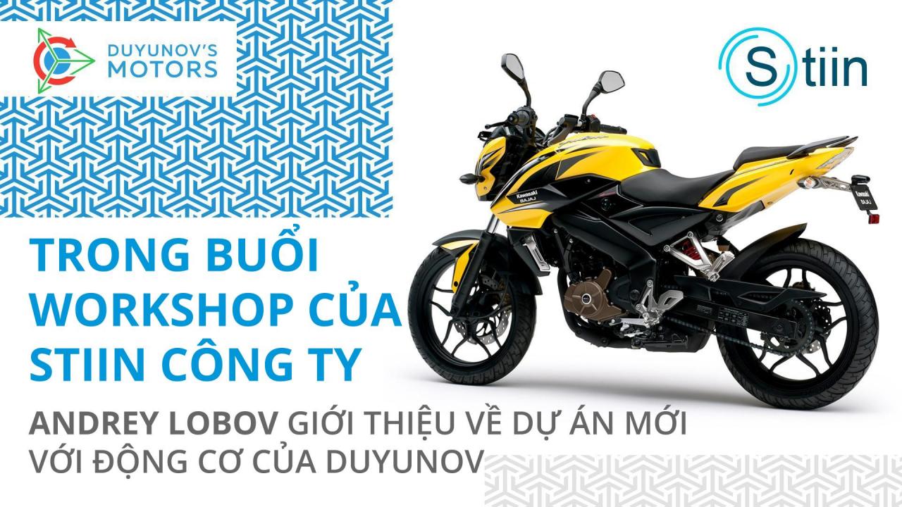 Trong workshop "STIIN": Andrey Lobov tham gia dự án mới với động cơ của Duyunov trên một chiếc mô tô Bajaj Pulsar