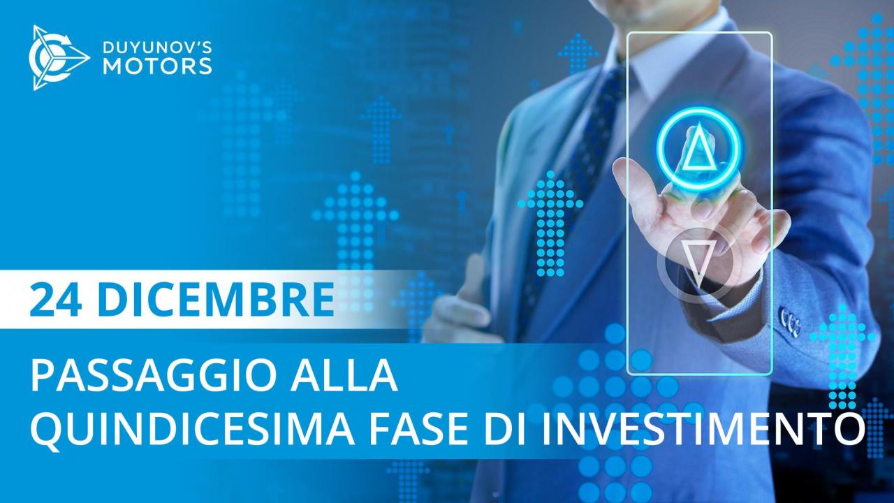 Il 24 dicembre il progetto passerà alla quindicesima fase di finanziamento