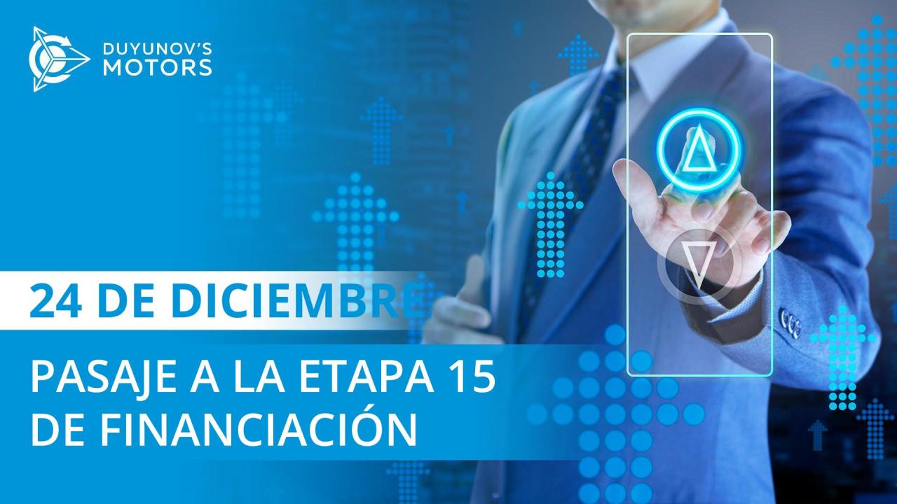 El 24 de diciembre el proyecto pasa a la etapa 15 de financiación