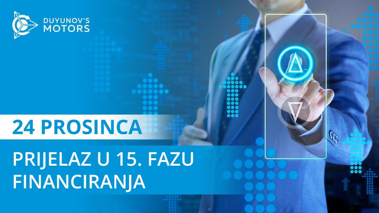 24. prosinca projekt prelazi u 15. fazu financiranja