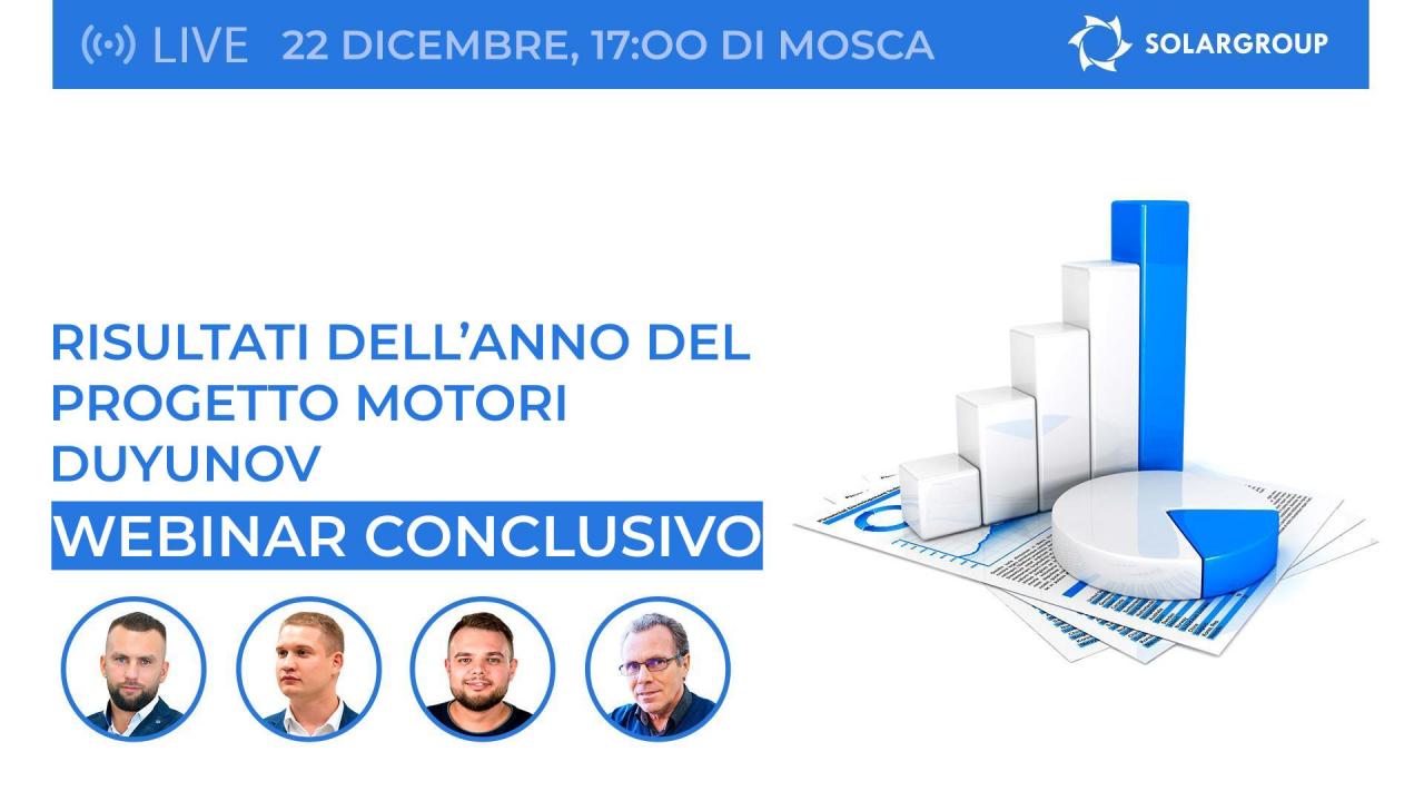 Risultati dell'anno nel progetto Motori Duyunov: webinar conclusivo con trasmissione in 11 lingue