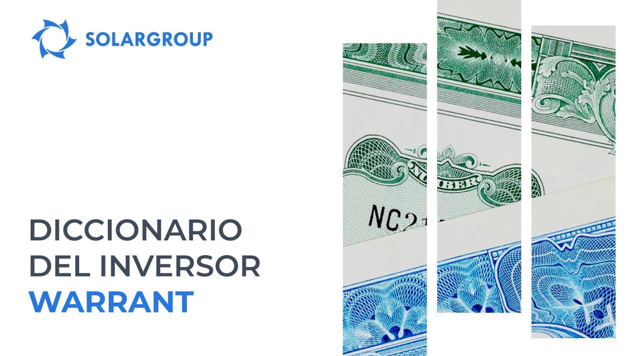 #Diccionariodelinversor: Warrant