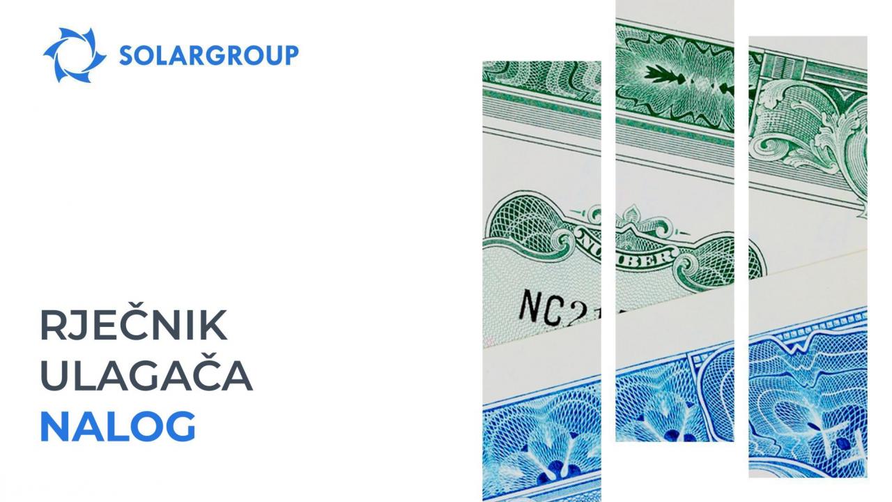 # Rječnikulagača: Nalog