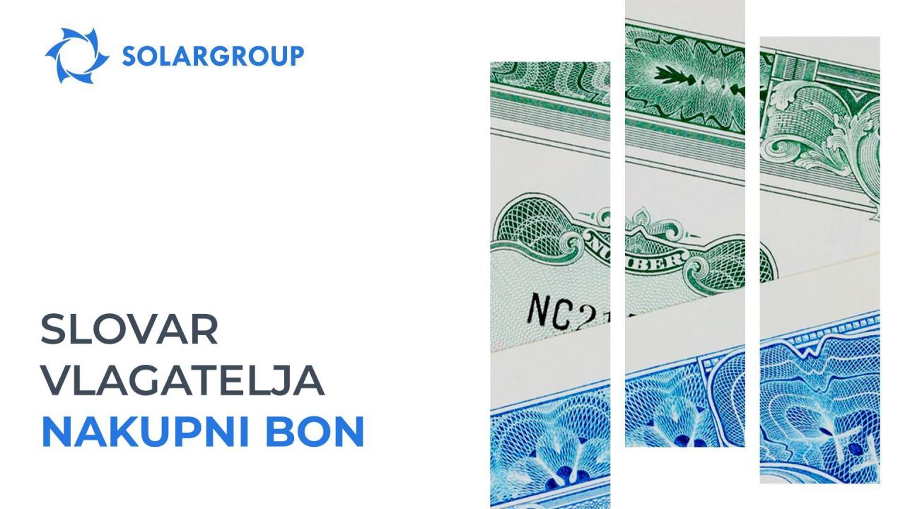 # Slovarvlagatelja: Nakupni bon