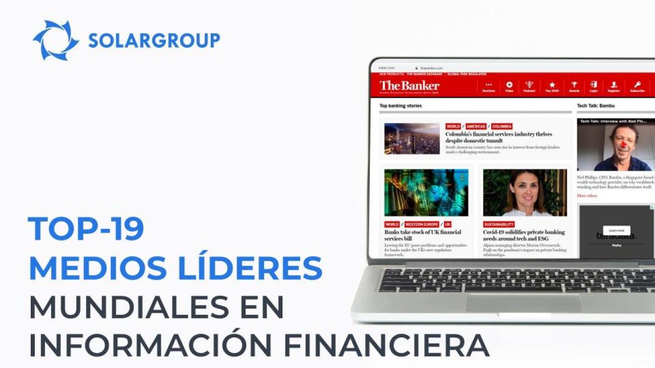 TOP-19 de medios líderes mundiales en información financiera