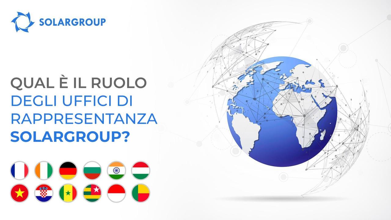 Qual è il ruolo degli uffici di rappresentanza nazionale SOLARGROUP?