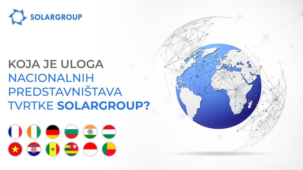 Koja je uloga nacionalnih predstavništava tvrtke SOLARGROUP?