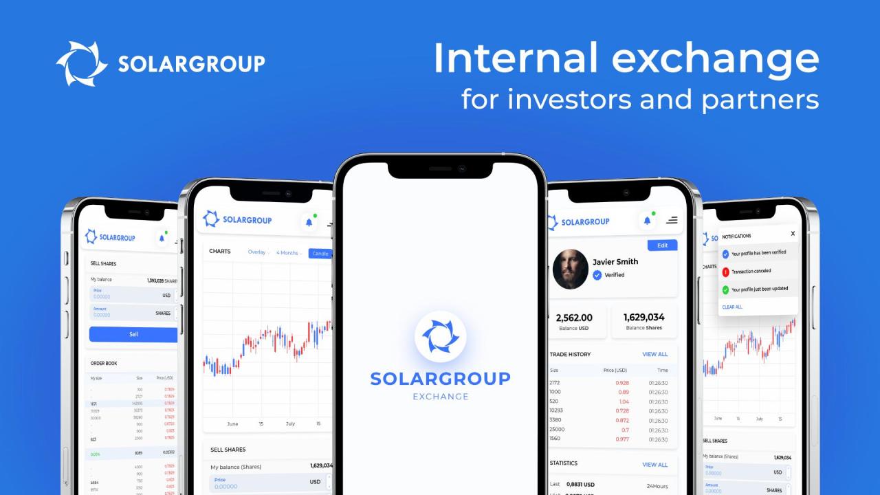 Internal exchange for investors and partners: active work stage