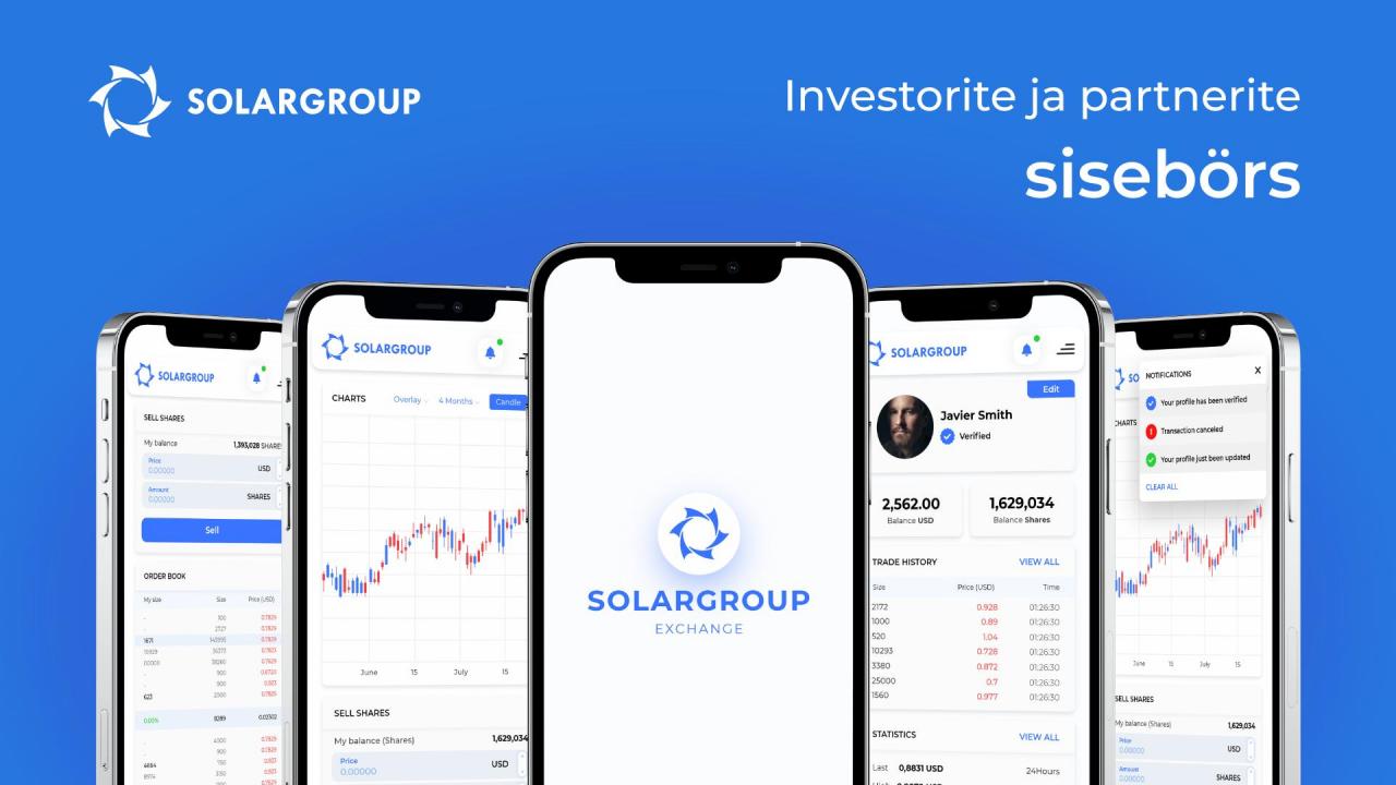 Investorite ja partnerite sisebörs: aktiivne tööfaas