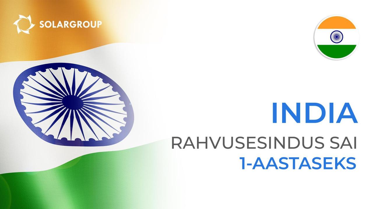 SOLARGROUPi India rahvusesindus sai 1-aastaseks!