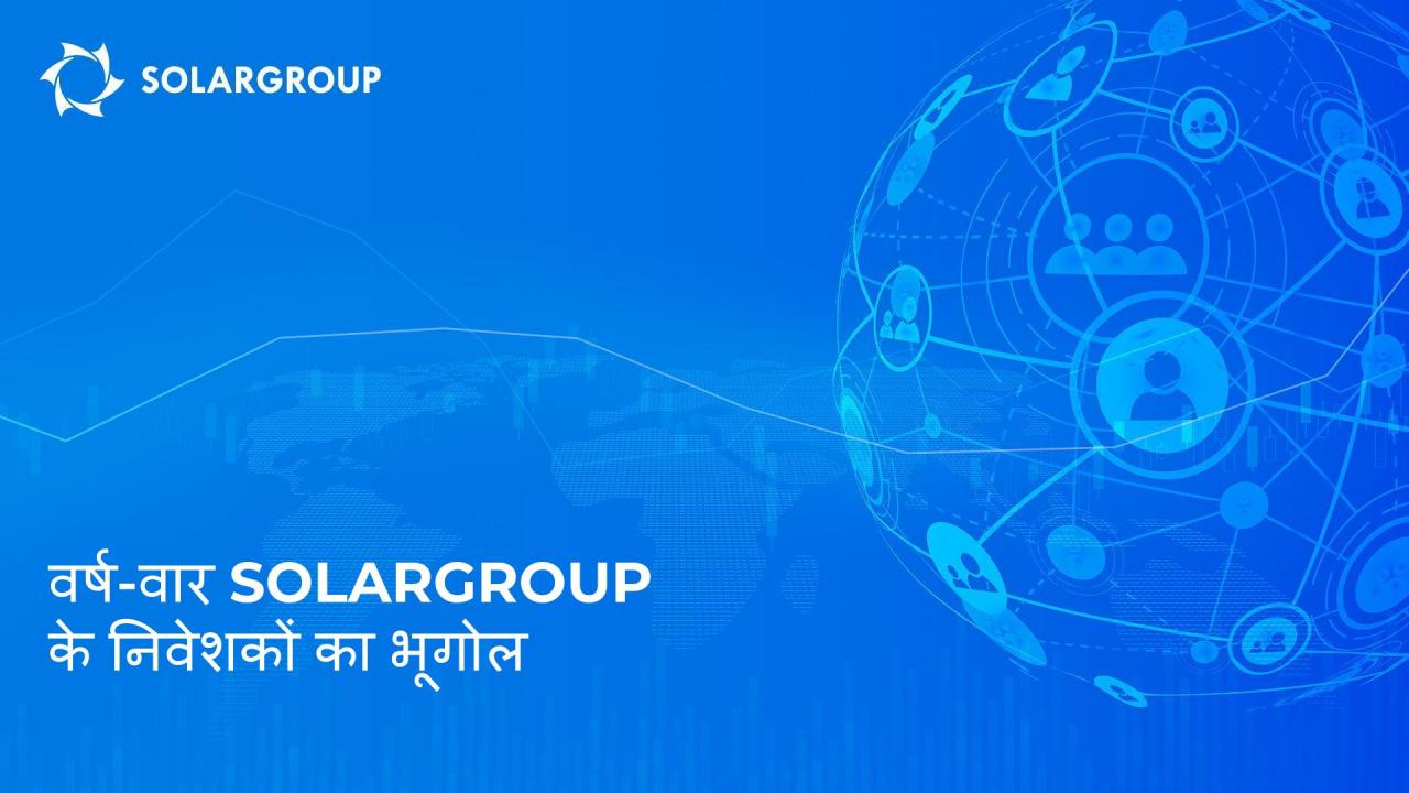 SOLARGROUP के निवेशकों की वर्षवार भूगोल