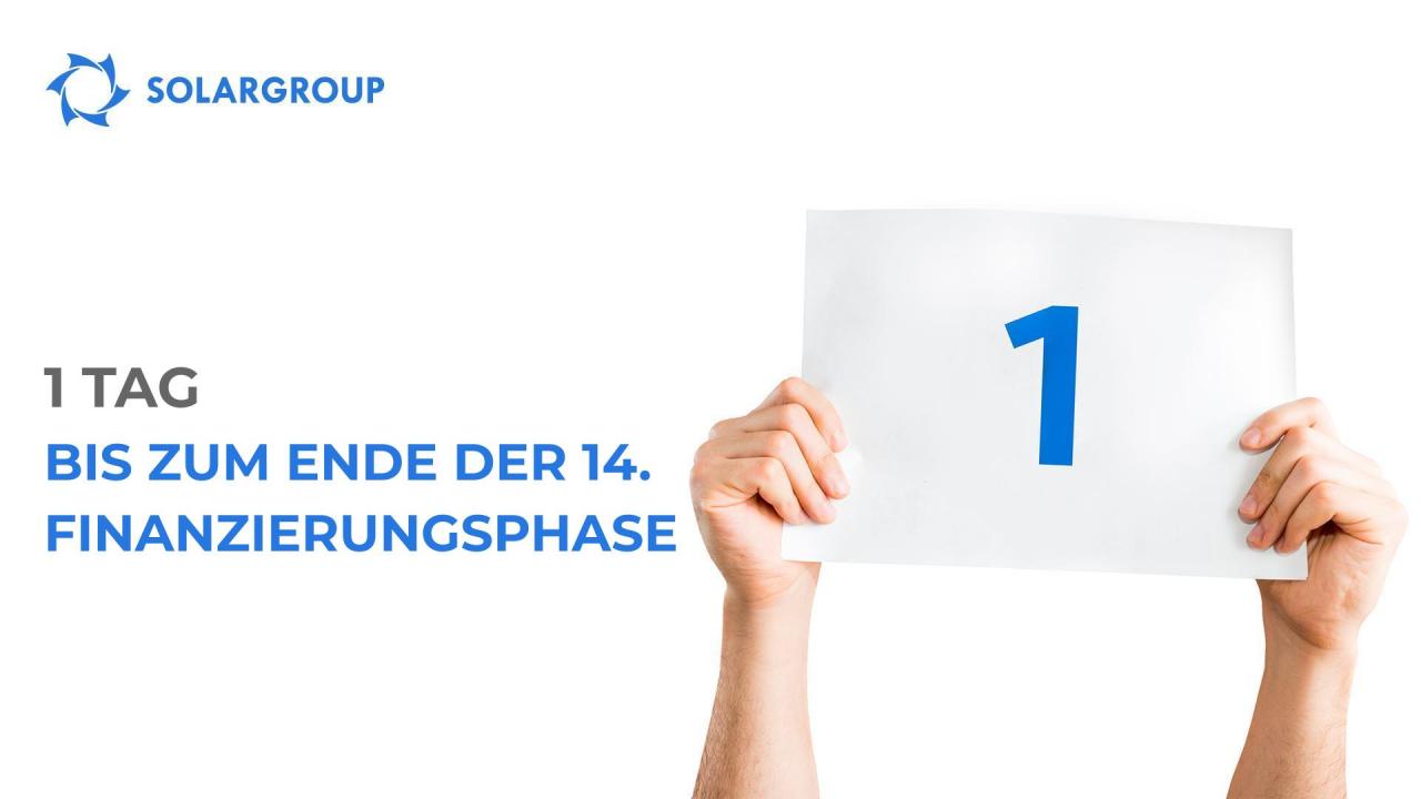 1 Tag bis zum Ende der 14. Etappe!