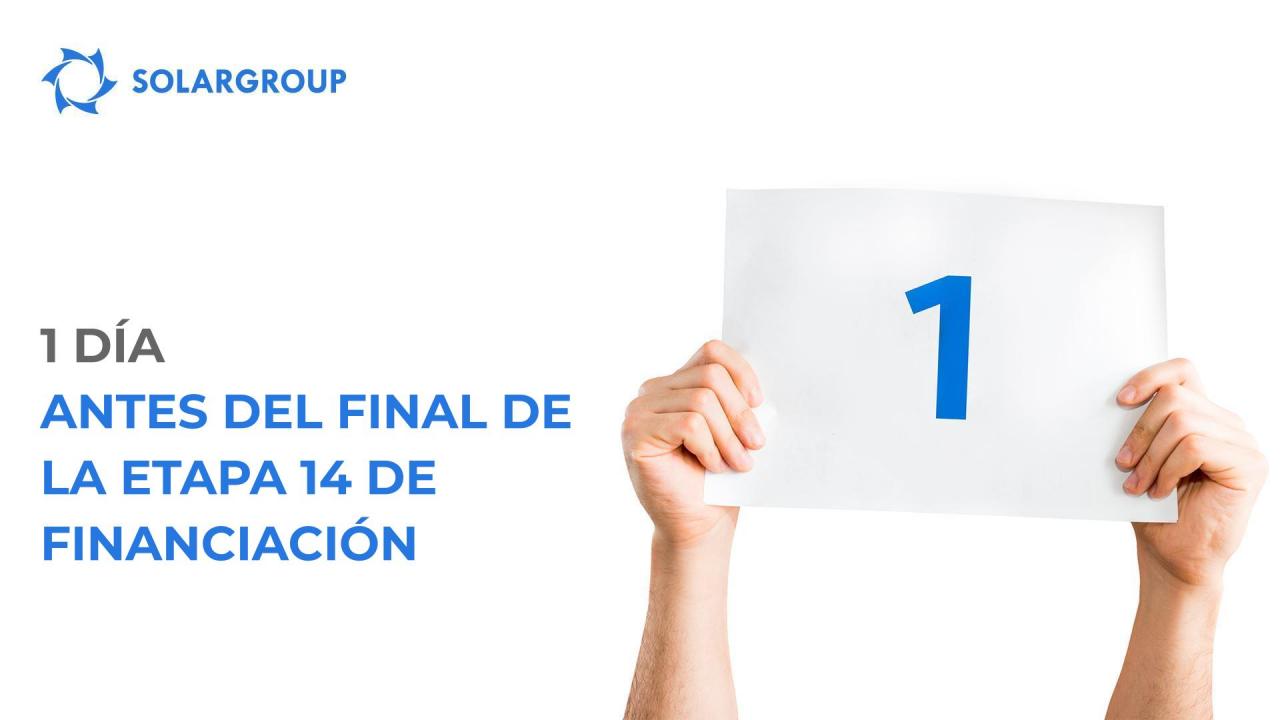 ¡resta 1 día para el final de la etapa 14!