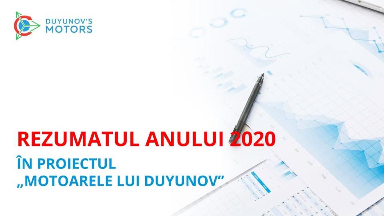 Rezumatul anului 2020 în proiectul „Motoarele lui Duyunov”