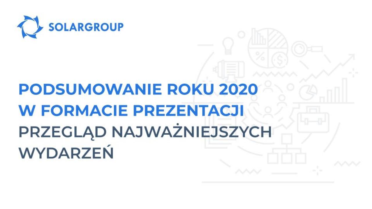 Podsumowanie roku 2020 w formacie prezentacji