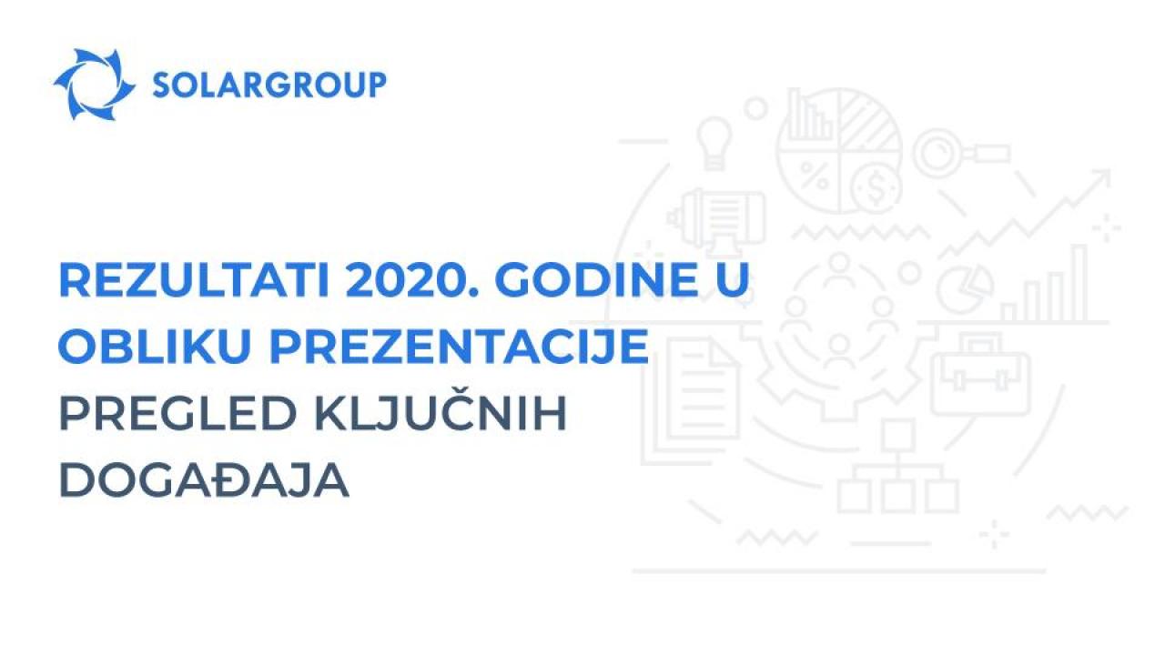 Rezultati 2020. godine u obliku prezentacije