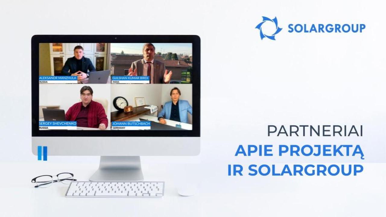 Vadovaujantieji partneriai apie projektą ir SOLARGROUP