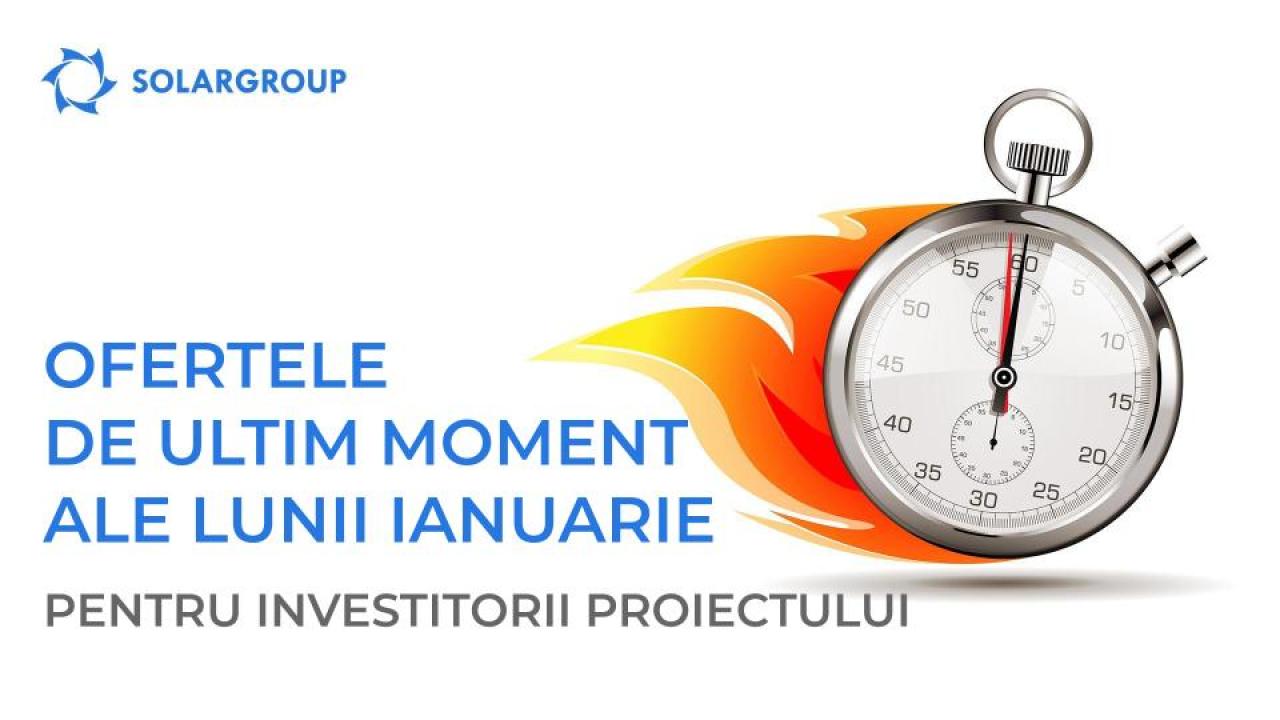 Ofertele „de ultim moment” ale lunii ianuarie pentru investitorii proiectului „Motoarele lui Duyunov”