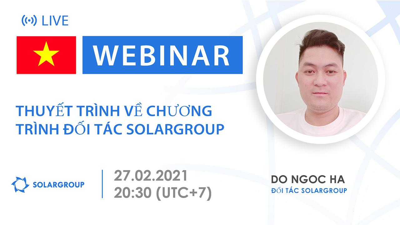Vietnam. Thuyết trình về chương trình đối tác SOLARGROUP