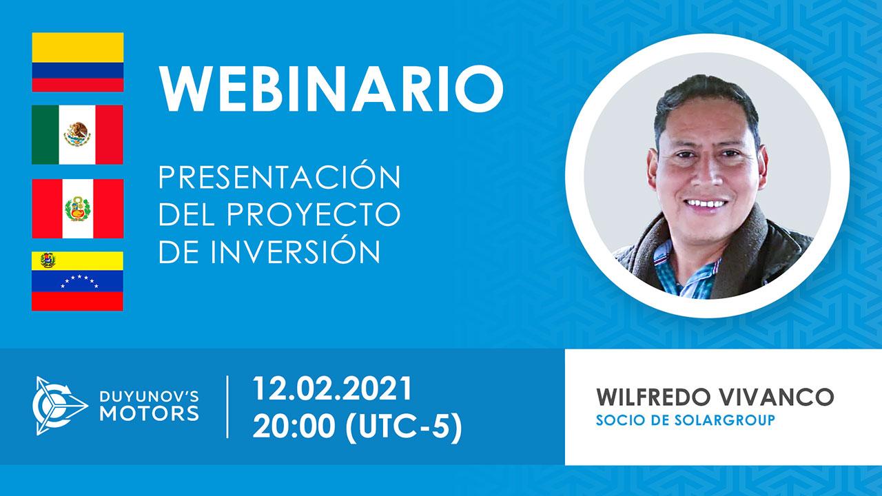 Latinoamerica. Presentación del proyecto de inversión "Motores de Duyunov"