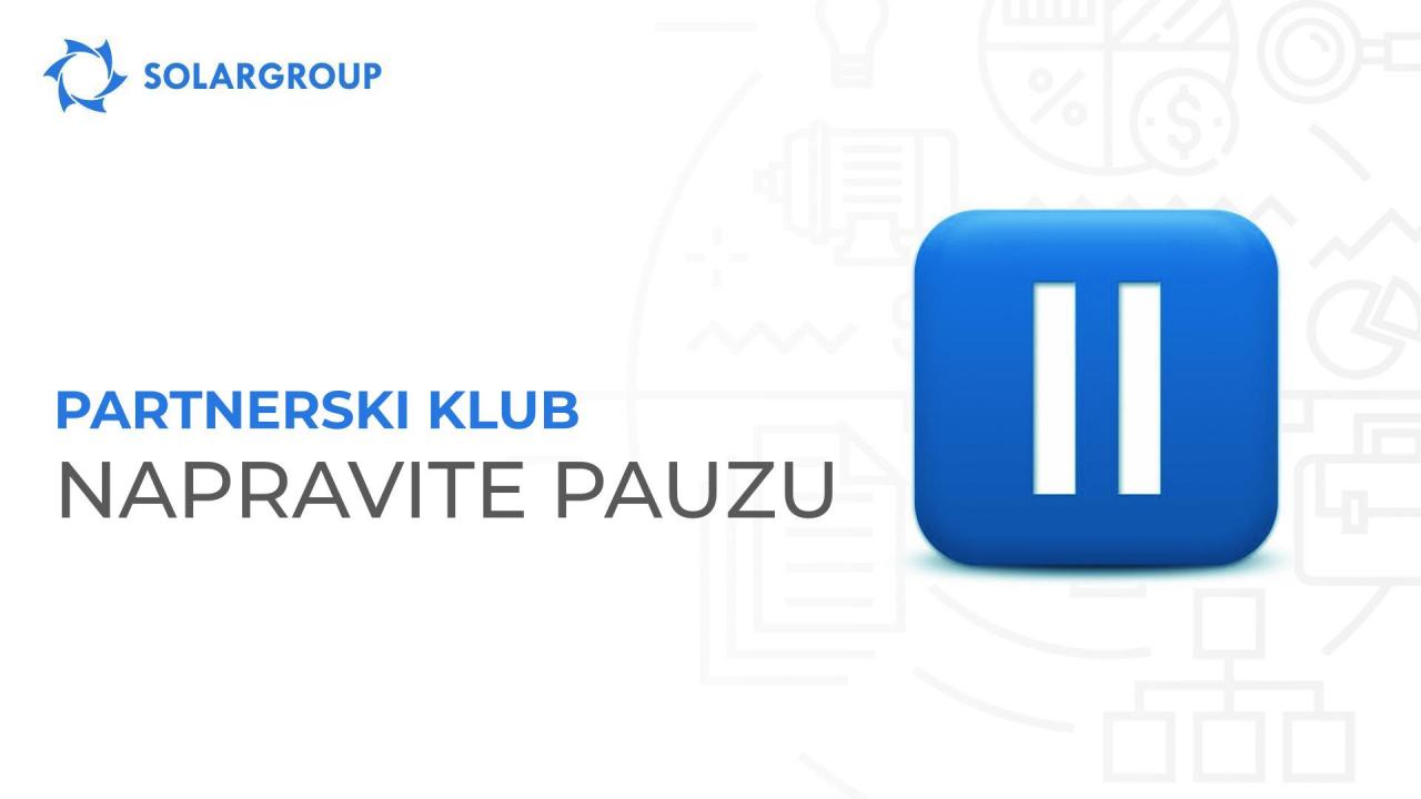 Partnerski klub: napravite pauzu