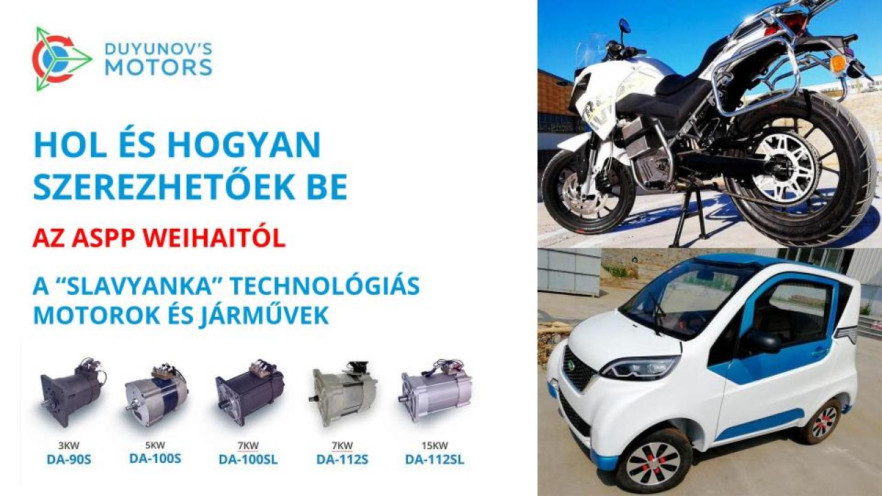 Az ASPP Weihai „Slavyanka" technológiás motorjai és járművei: hol és hogyan lehet beszerezni ezeket