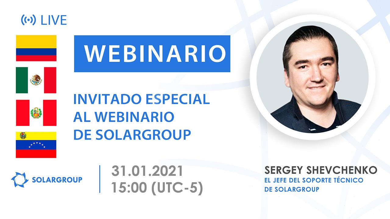 Latinoamerica. Invitado especial al webinario de SOLARGROUP
