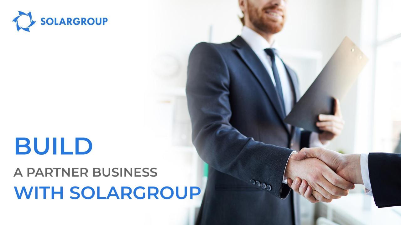 Build a partner business with SOLARGROUP