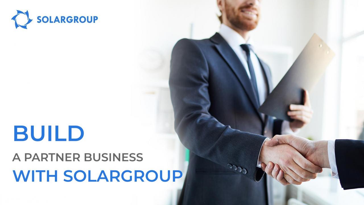 Build a partner business with SOLARGROUP