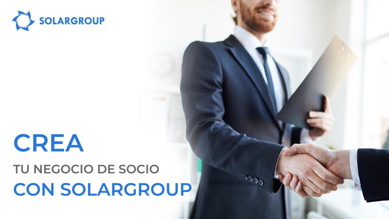 Crea tu negocio de socio con SOLARGROUP