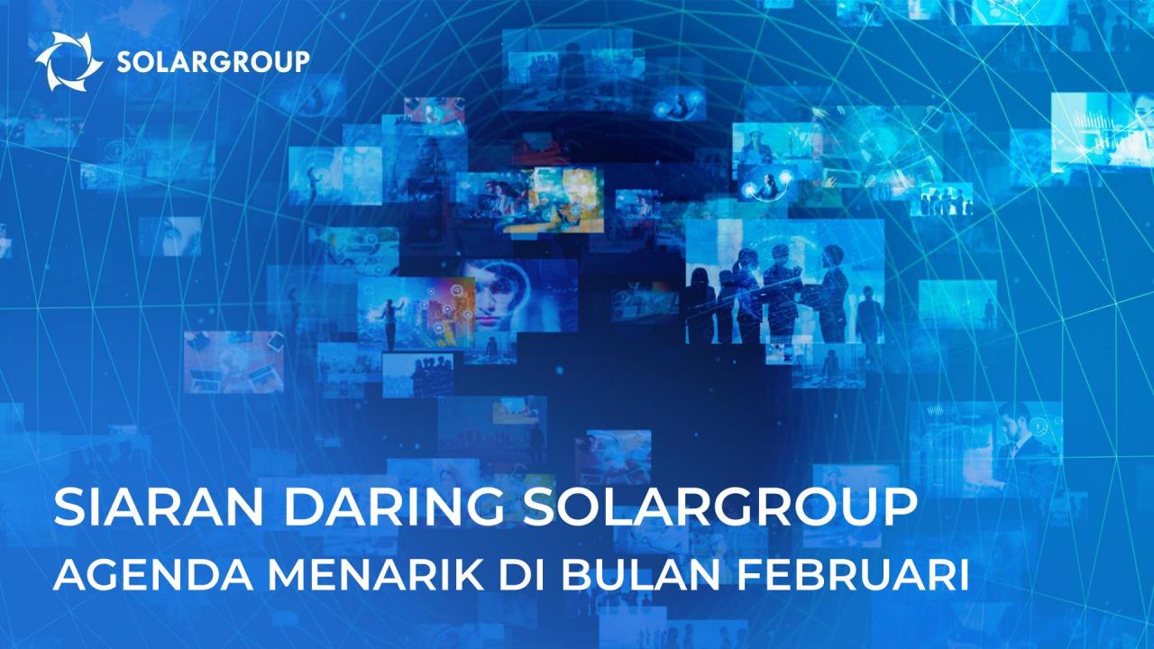 Siaran daring tentang proyek SOLARGROUP: agenda menarik di bulan Februari