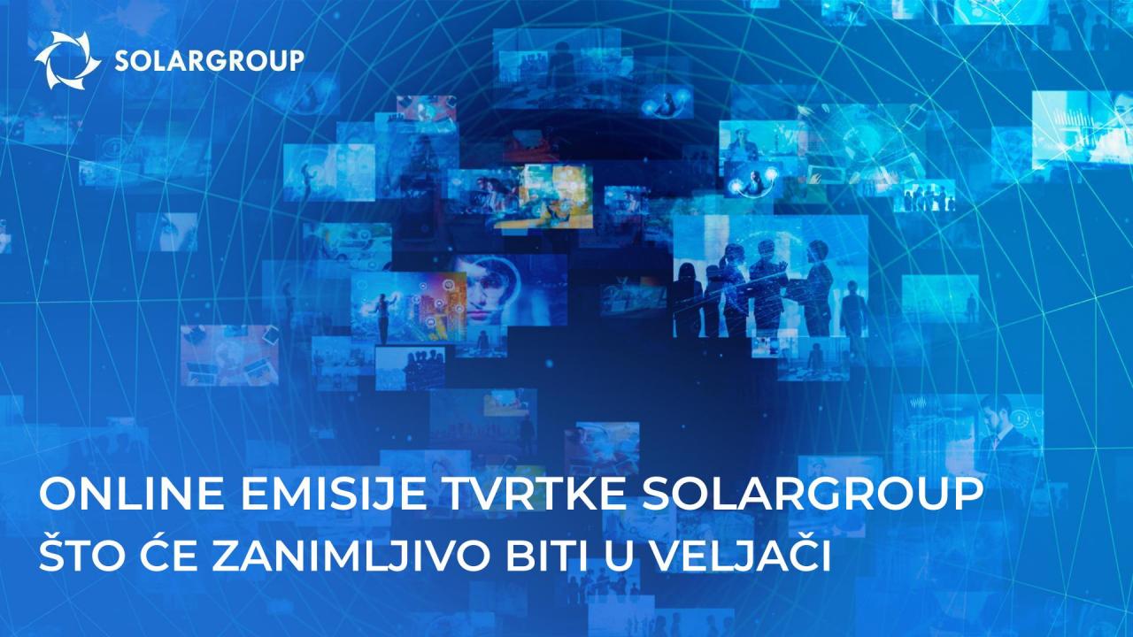 Online emisije o projektu SOLARGROUP: zanimljivosti u veljači