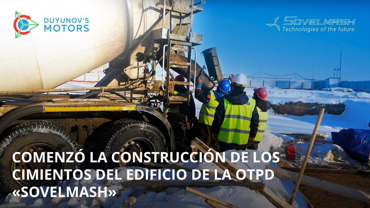 Construcción de los cimientos del edificio de la OTPD "Sovelmash": ¡comenzaron los trabajos!