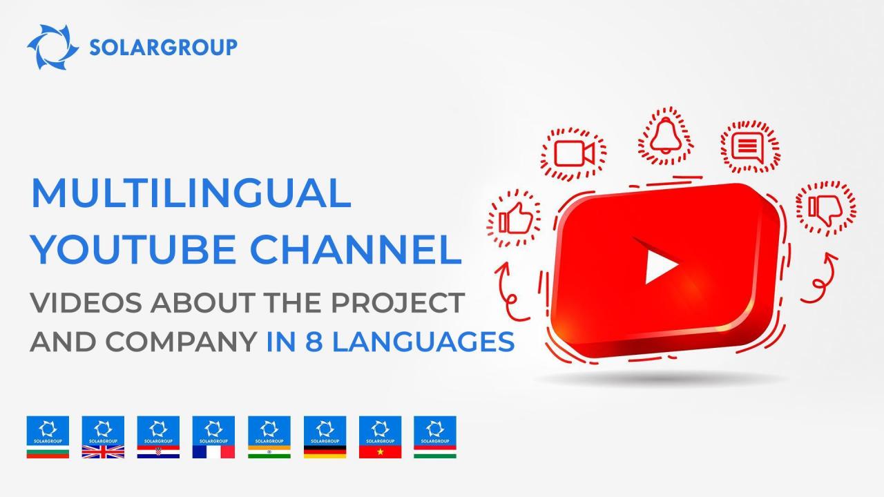 Watch videos about the project and SOLARGROUP in 8 languages