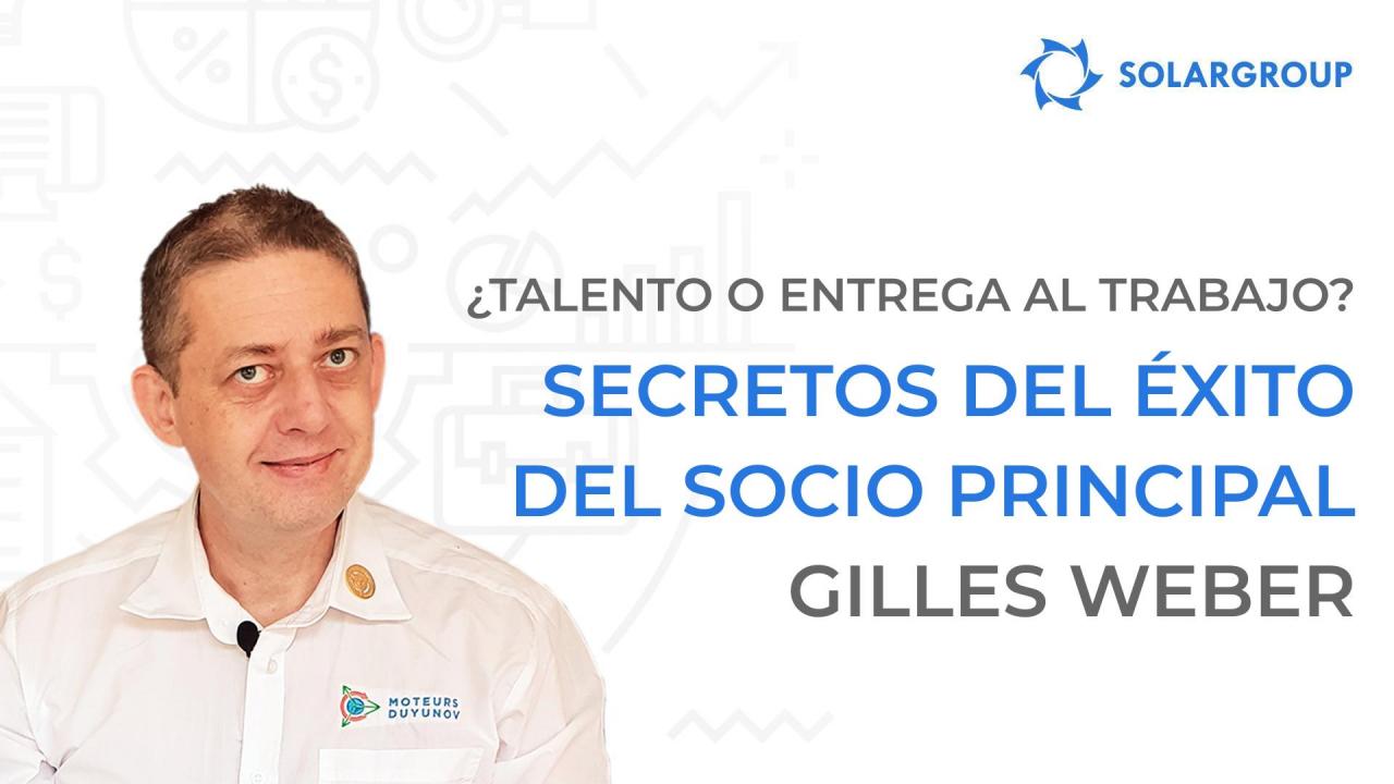 ¿Talento o dedicación al trabajo? Los secretos del éxito del socio principal Gilles Weber