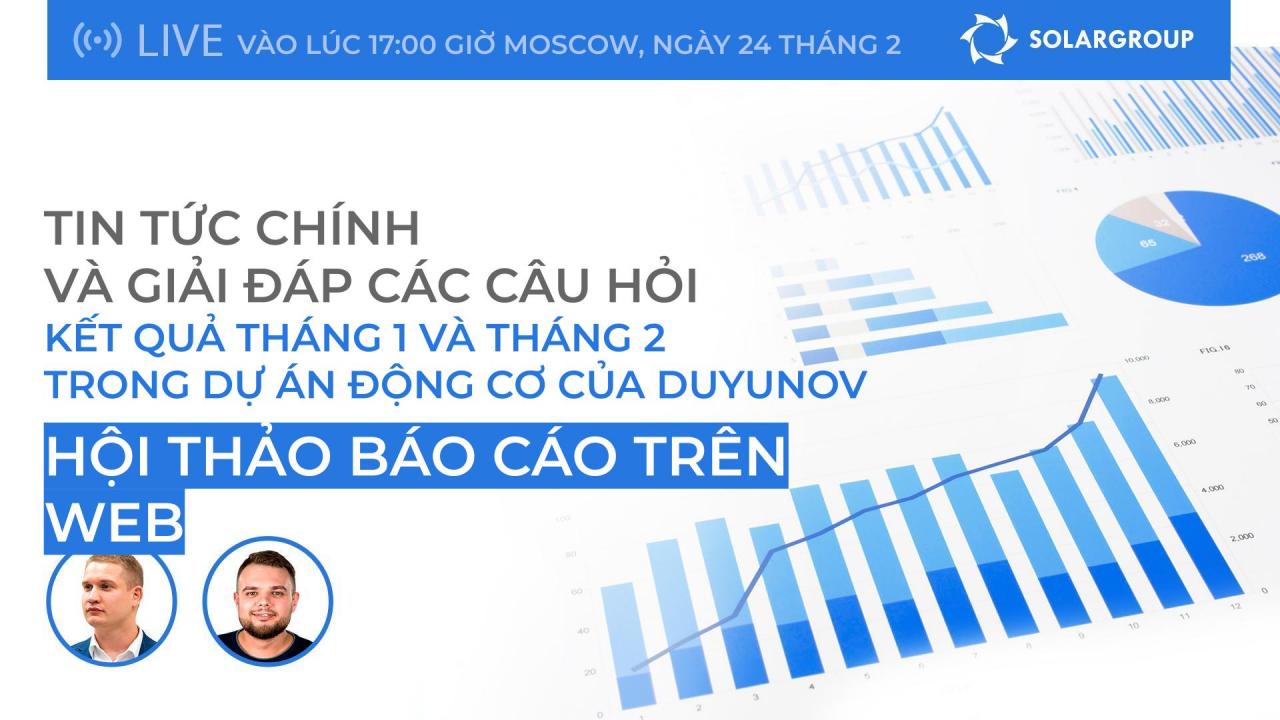 Tin tức chính và giải đáp các câu hỏi: kết quả tháng 1 và tháng 2 từ SOLARGROUP