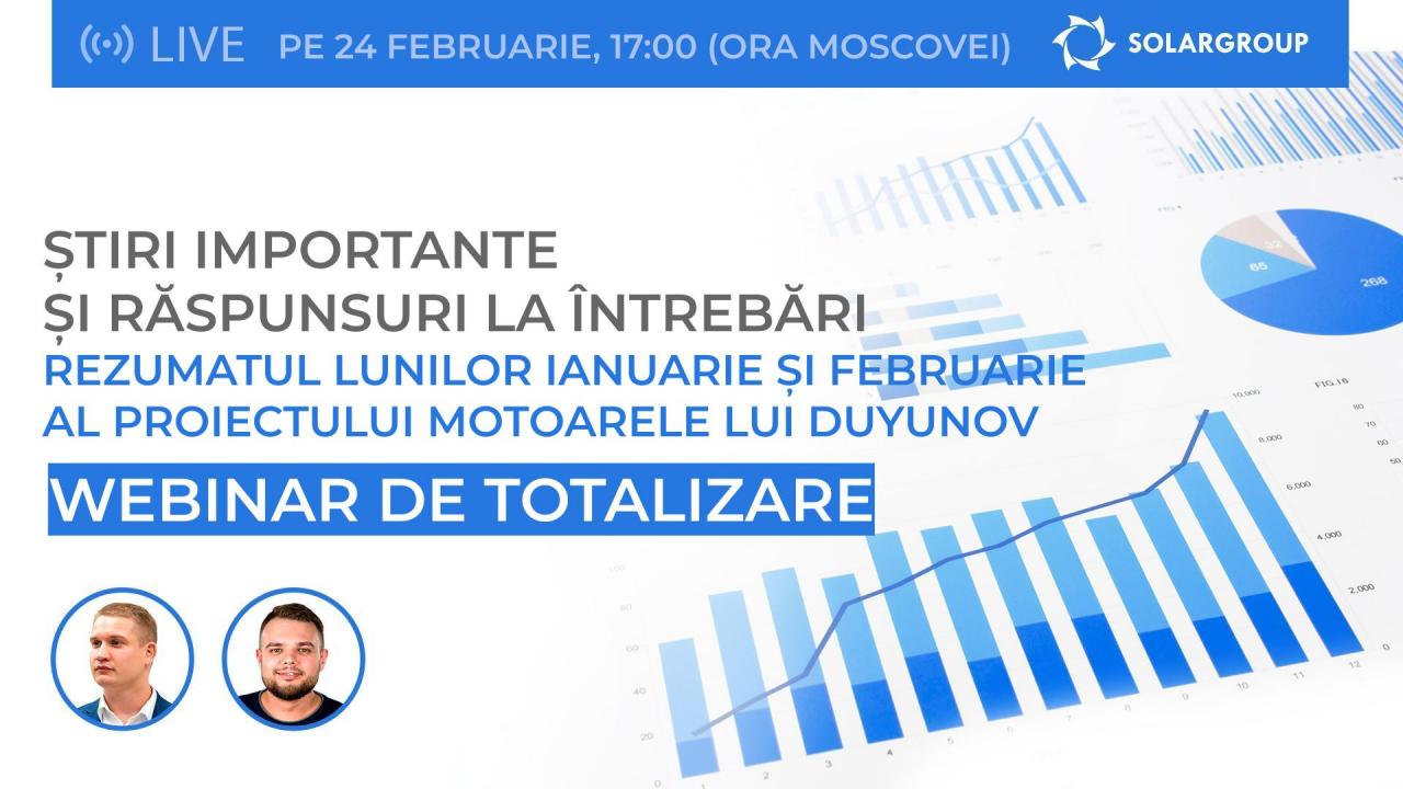 Știri importante și răspunsuri la întrebări: rezumatul lunilor ianuarie și februarie de la SOLARGROUP