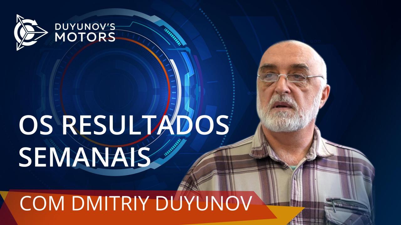 Resultados semanais do projeto "Duyunov's motors"